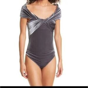 Grove Twisted Velvet Bodysuit NWT ALIX NYC